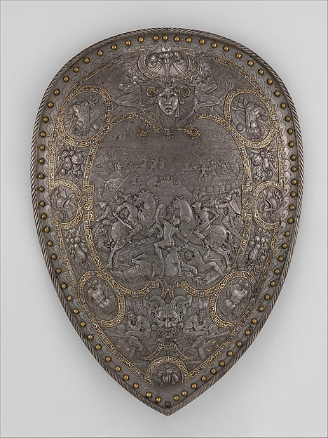 Shield of Henry II of France  c1555,  Poster Print Wall Art