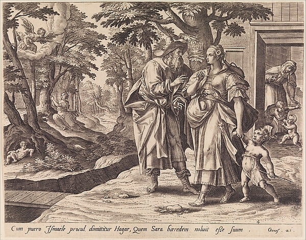 Adriaen Collaert , After Maerten de Vos :The Banishment of H-16x12"(A3) Poster