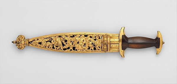 Swiss Dagger with Sheath  Bodkin  and By-Knife c1570,  Poster Print Wall Art