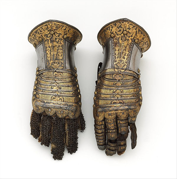 Pair of Gauntlets c1585,  Poster Print Wall Art