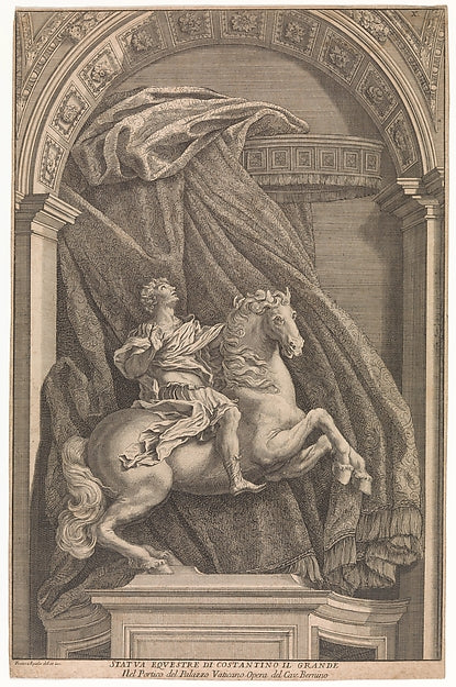 Equestrian Statue of Constantine the Great 1690–1740-Francesco,16x12"(A3) Poster