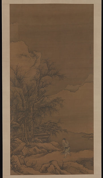 Returning home through the snow c1455-Dai Ji,Classic Ming China Image,  Poster Print Wall Art