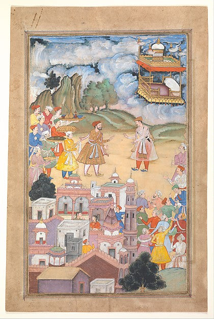 :"King Sal Visits Kala Yavana" Folio from a Harivamsa ) c159-16x12"(A3) Poster