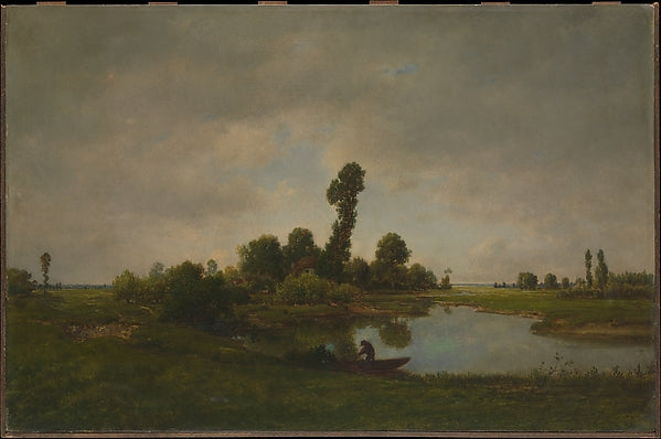 Théodore Rousseau:A River Landscape -16x12"(A3) Poster