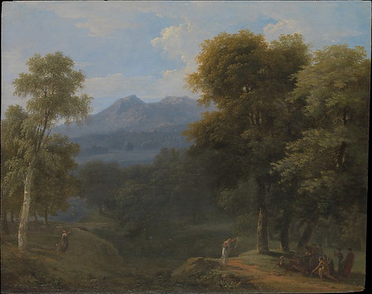 Jean Victor Bertin:Classical Landscape with Figures 1803-16x12"(A3) Poster