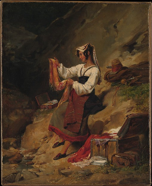 Léon Cogniet:The Italian Brigand's Wife c1825–26-16x12"(A3) Poster