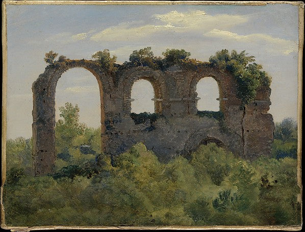 André Giroux:A Section of the Claudian Aqueduct Rome c1826–2-16x12