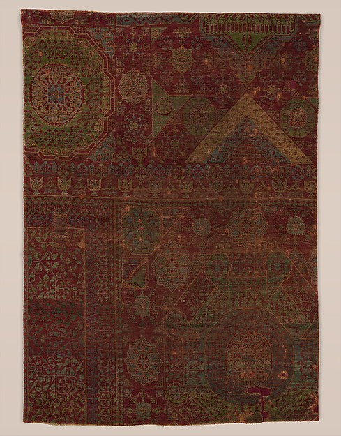 :Carpet Fragment last quarter 16th century-16x12"(A3) Poster