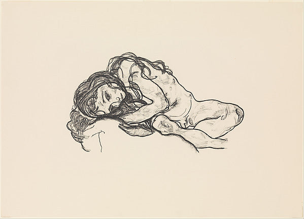 Girl 1918-Egon Schiele,16x12