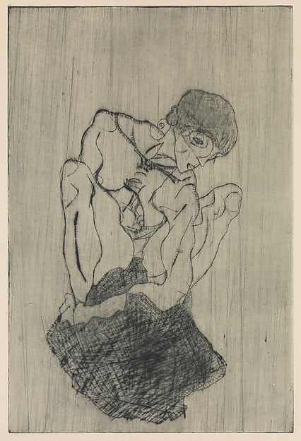 Sorrow 1914-Egon Schiele,16x12"(A3)Poster