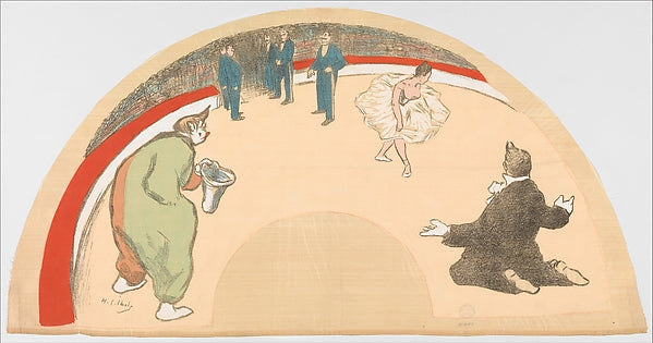 Henri-Gabriel Ibels :Circus Arena with the Clown and Ballet -16x12"(A3) Poster