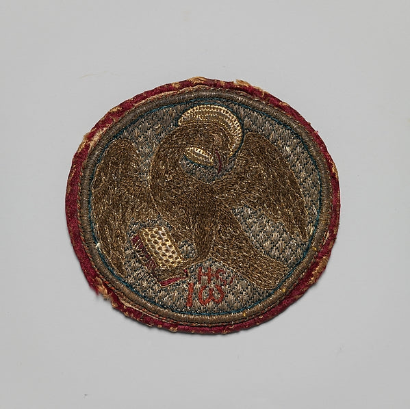 :Embroidered Medallion 15th–16th century-16x12