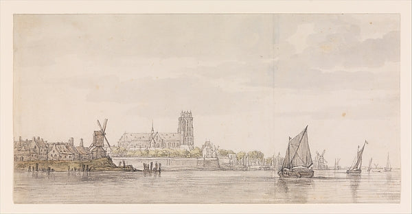 Aelbert Cuyp:View of the Groote Kerk in Dordrecht from the R-16x12"(A3) Poster