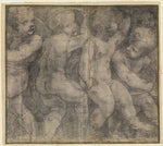 Michelangelo Anselmi 1492–1556 Parma):Putti Playing with Hoo-16x12"(A3) Poster