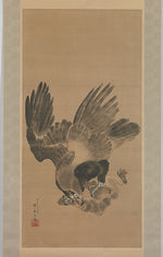 ,Eagle Attacking a Monkey 1885-Kawanabe Ky?sai,16x12"(A3) Poster