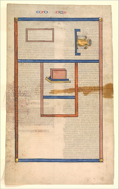 :Floor Plan of the Tabernacle one of six illustrated leaves -16x12"(A3) Poster