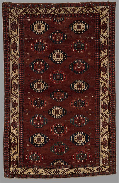 :Yomut Main Carpet probably late 18th century-16x12"(A3) Poster