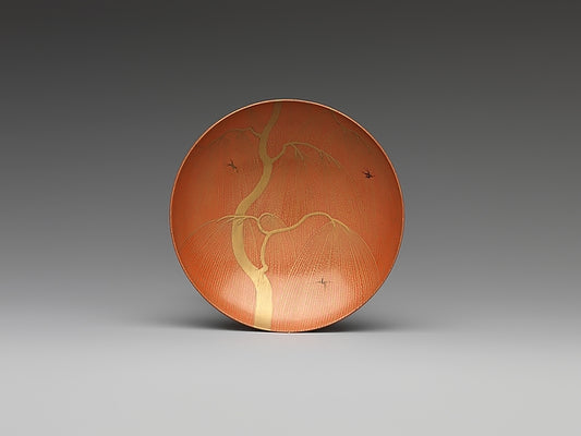 ,One of a Pair of Wine Cups with Willow and Swallows 19t,16x12"(A3) Poster