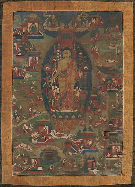 Buddha Sakyamuni and Scenes of His Previous Lives  1573–1619,16x12"(A3)Poster