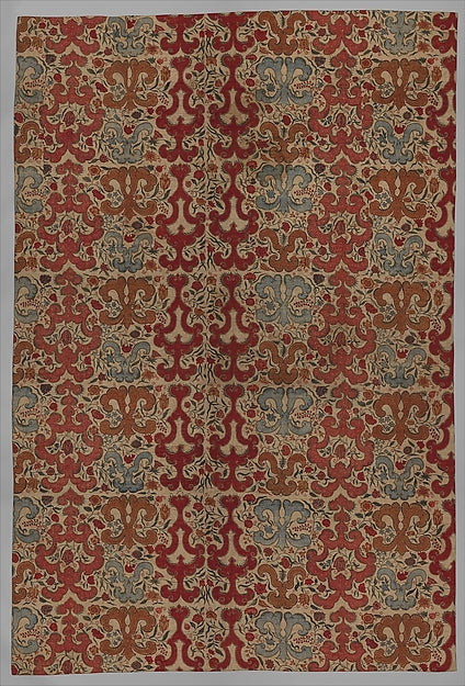 Quilt or Carpet first quarter of the 18th cent,16x12"(A3)Poster