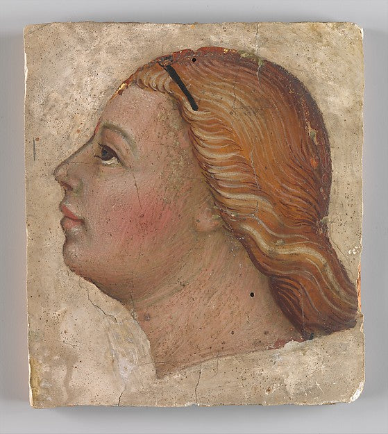 Taddeo di Bartolo:Head of an Angel in Left Profile c1397-16x12"(A3) Poster