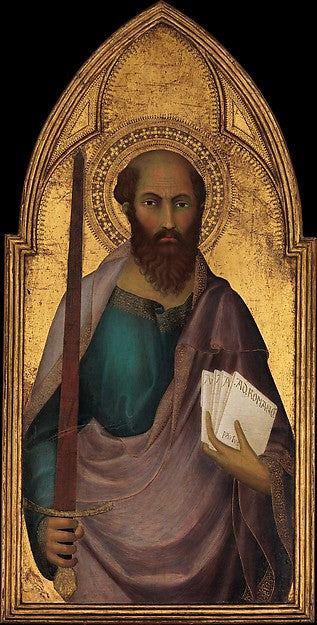 Lippo Memmi:Saint Paul c1330-16x12"(A3) Poster