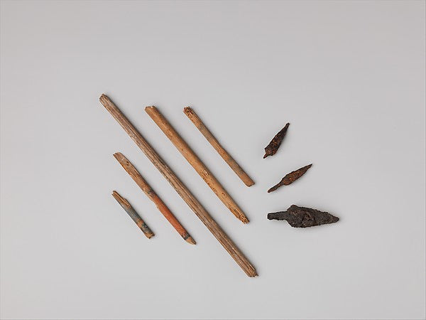 Five Projectile Shafts before 1272,  Poster Print Wall Art