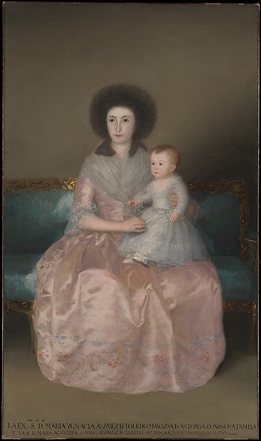 Goya:Condesa de Altamira and Her Daughter María Agustina 178-16x12"(A3) Poster
