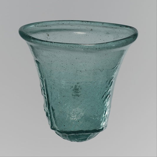 :Glass Palm Cup with Relief Inscription late 7th century-16x12"(A3) Poster