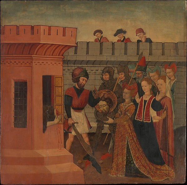 Spanish Painter:The Beheading of Saint John the Baptist -16x12"(A3) Poster