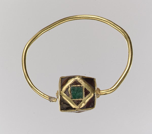 :One of a Pair of Gold Cloisonné Earring 500–550-16x12"(A3) Poster