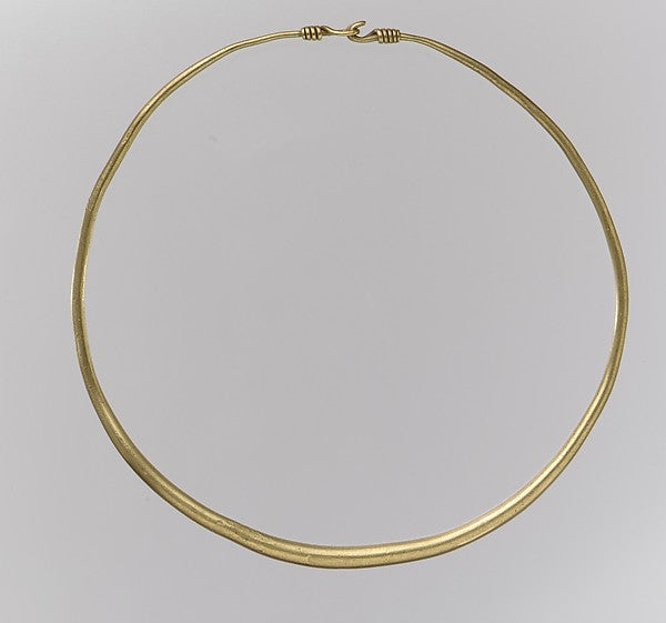 :Gold Neck Ring 5th century-16x12