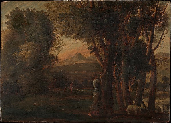 Claude Lorrain:Landscape with Erminia c1630-16x12"(A3) Poster