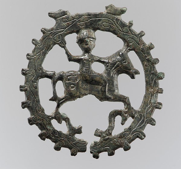 :Harness Pendant with Mounted Horseman 6th century-16x12"(A3) Poster