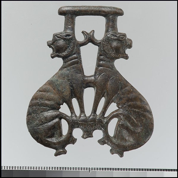 :Harness Pendant with Confronted Beasts 500–600-16x12"(A3) Poster