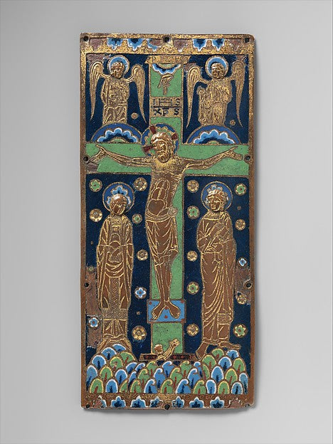 :Book Cover Plaque with the Crucifixion c1190–1200-16x12"(A3) Poster