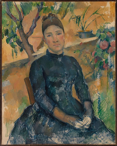 Paul Cézanne:Madame Cézanne in the Conservatory 1891-16x12"(A3) Poster