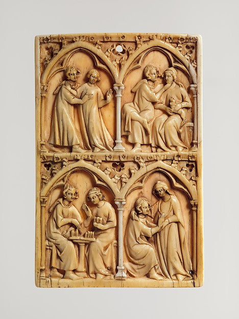 :Leaf of a Writing Tablet 14th century-16x12"(A3) Poster