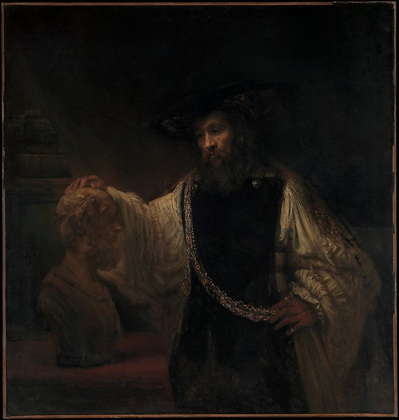 Rembrandt:Aristotle with a Bust of Homer 1653-16x12"(A3) Poster
