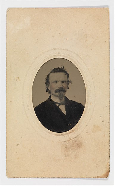 Tintype Photograph of Gustave Young  c1860,  Poster Print Wall Art