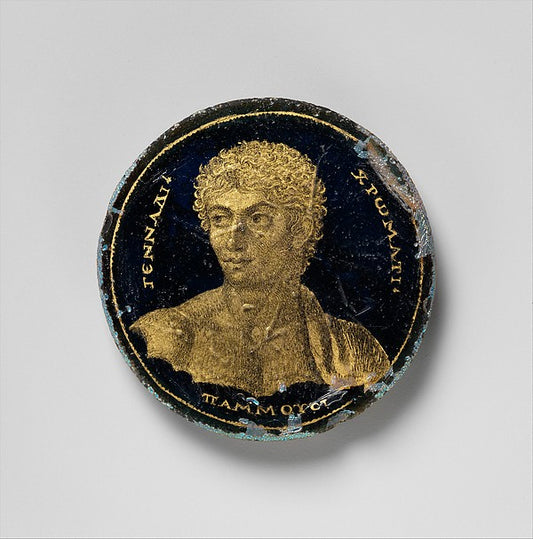 :Medallion with a Portrait of Gennadios 250–300-16x12"(A3) Poster
