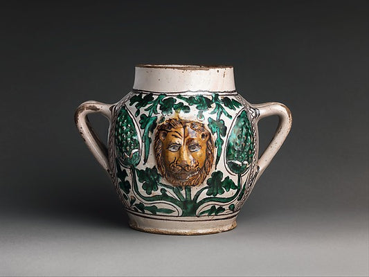 :Two-Handled Jar with Lions' Heads early 15th century-16x12"(A3) Poster