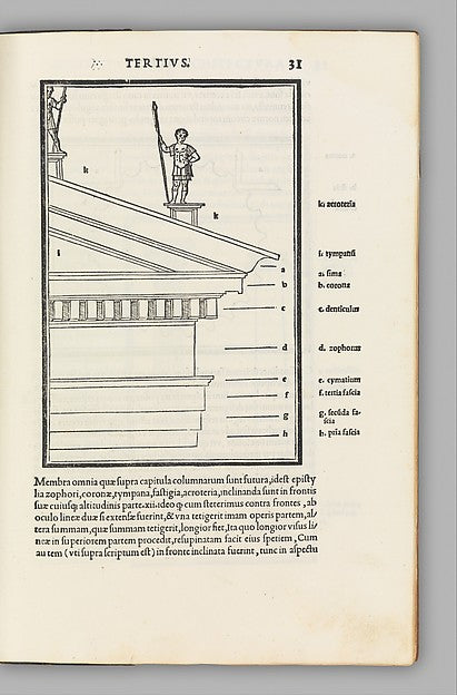 M. Vitruvius per Iocundum solito castigatior factus cum figuri,  Poster Print Wall Art