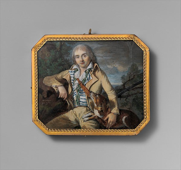 Mortier:A Hunter with a Dog 1794–95-16x12"(A3) Poster