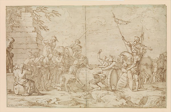 Death of Regulus 1615–73-After Salvator Rosa  1615–1673 Rome),  Poster Print Wall Art