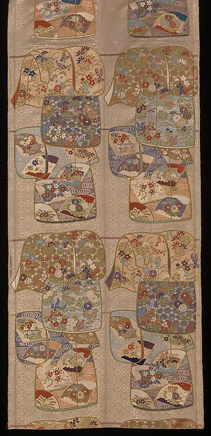 ,Obi with “Whose Sleeves” Pattern first half of 19th,Classic Ming China Image,16x12"(A3) Poster