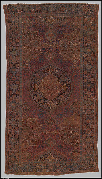 :"Medallion Ushak" Carpet 17th century-16x12"(A3) Poster