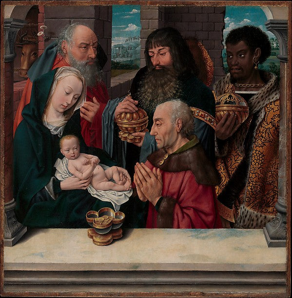 Copy after Hugo van der Goes:The Adoration of the Magi -16x12"(A3) Poster