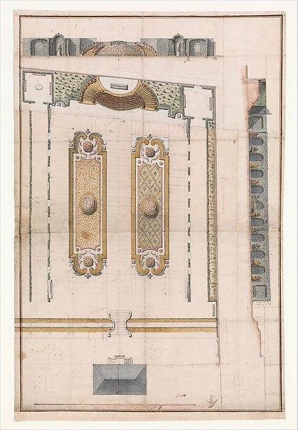 Design for the Garden of a Hotel on Rue des Amandiers  Paris l, Poster Print