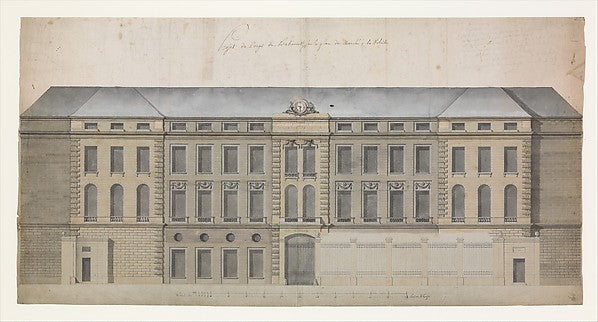 Elevation of the Façade of the Marché à la Volaille  Quai des, Poster Print